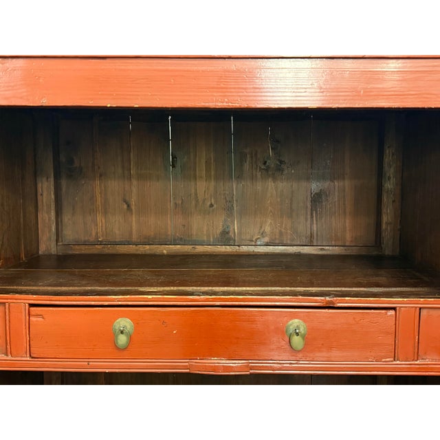 Paint Vintage Chinese Wedding Cabinet For Sale - Image 7 of 12