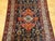 Navy Blue Vintage Persian Malayer Runner Rug, Hand-Knotted Wool, Geometric Pattern, 3x20, Navy & Red For Sale - Image 8 of 14