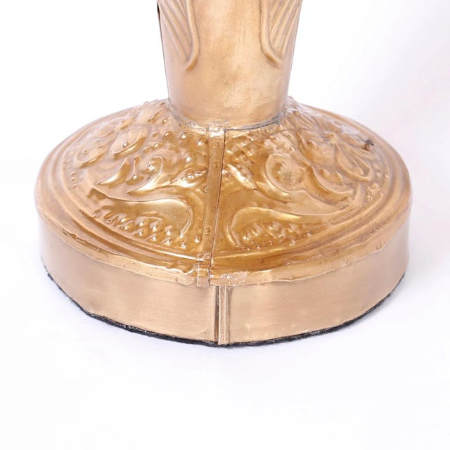 Metal Midcentury Brass Palm Tree Sculpture For Sale - Image 7 of 8