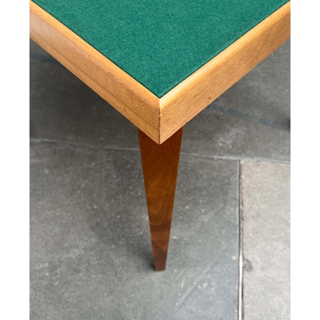 Brown Mid-Century Modern Foldable Game Table, 1960s For Sale - Image 8 of 18