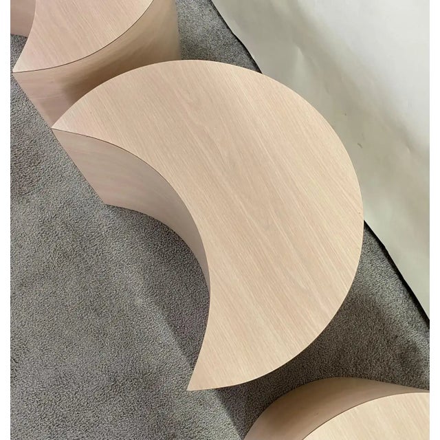 Post-Modern Formica Laminate Pink Circle Table Set, 4 Pcs For Sale - Image 12 of 12