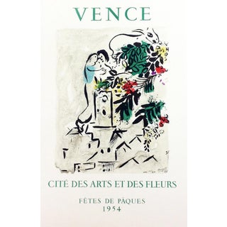 1959 "Vence, Fetes de Paques 1954" Marc Chagall 20, Lithograph Art in Posters Mourlot 1959 For Sale