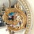 Large Scale Vintage Round Gold Sculptural Hanging Wall Mirror For Sale - Image 9 of 13