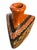 Ceramic Vintage 1960s–1970s Tonalá-Style Hand-Painted Folk Art Pottery Bottle Vase For Sale - Image 7 of 8