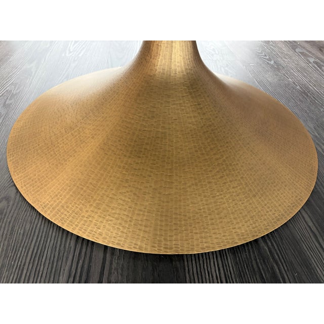 Mid-Century Modern Rh Aero Stone Round Dining Table – 60" For Sale - Image 3 of 18