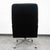Mid Century Modern Lounge Chair Black Swivel Office Rolling Armchair MCM Vintage For Sale - Image 4 of 11