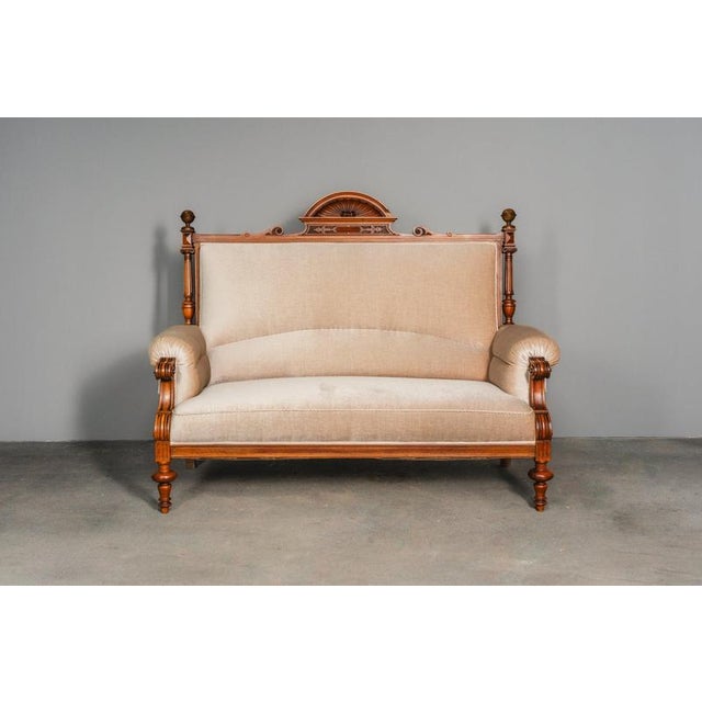 Sofa (matching armchairs available in our other listings) Period & Style: Gründerzeit - second half of the 19th century...