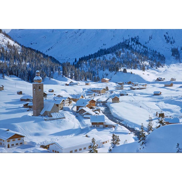 An Alpine Scene in Winter by Toni Frissell The St. Anton ski resort, Austria, 1955. (Photo by Toni Frissell) 16x20" inches...