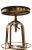 Vintage Restoration Hardware Brass Adjustable Stool For Sale In Los Angeles - Image 6 of 8