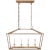 Chapman & Myers for Visual Comfort Signature Darlana Small Linear Lantern in Gilded Iron For Sale