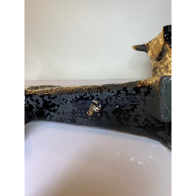 Mid 20th Century Rare 1950's Sascha Brastoff Gold Glazed Ceramic Cow/Bull For Sale - Image 5 of 6