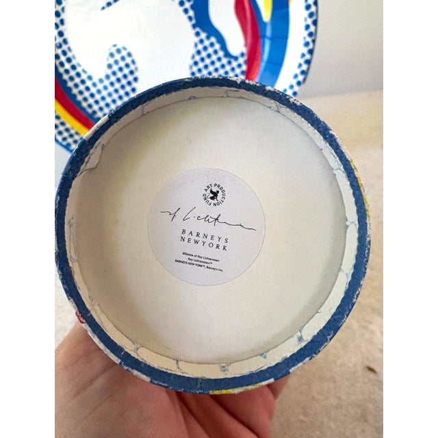 Contemporary Roy Lichtenstein, Limited Edition, Paper Plate and Cup Art Piece For Sale - Image 3 of 4