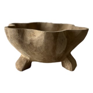 Large Wood Bowls [2 Available] For Sale