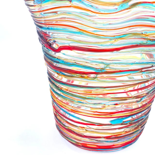 Modern Handcrafted Murano Glass Vase from YourMurano For Sale - Image 6 of 8