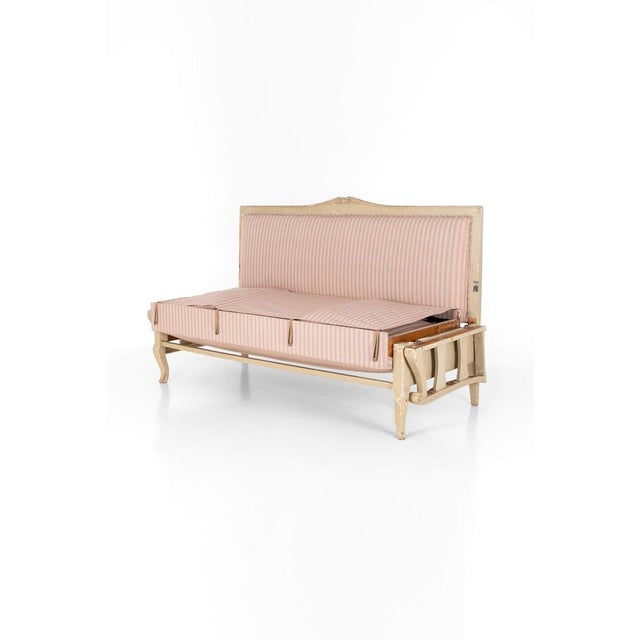 Antique Gustavian Sofa in Pink Linen, 1890s For Sale - Image 10 of 17