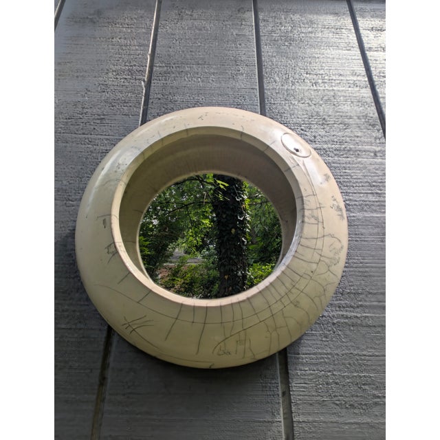 Porthole design. Minimalist details. Perfect for the entryway of your home, last minute glance before leaving the house.