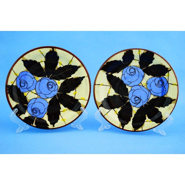 1930s Vintage Ceramic Plates by La Spiga Roma, 1930s, Set of 2 For Sale - Image 5 of 18