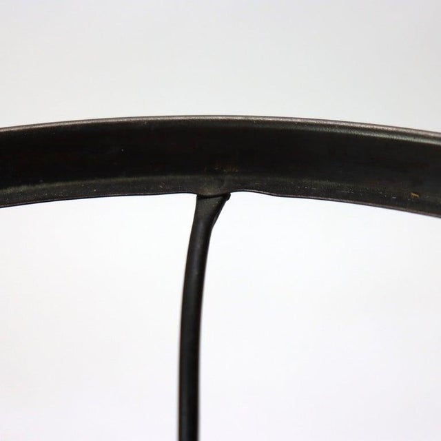 Antique Handel School Floral Leaded Stained Glass & Bronze Table Lamp C1920 For Sale - Image 9 of 12