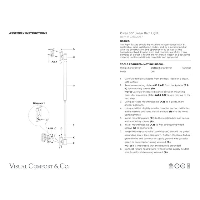 Metal Chapman & Myers for Visual Comfort Signature Owen 30" Linear Bath Light in Polished Nickel with White Glass For Sale - Image 7 of 8