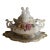 Vintage Capelli Porcelain Cherub Covered Centerpiece With Matching Underplate | Rococo Floral Tureen | Victorian Decor For Sale