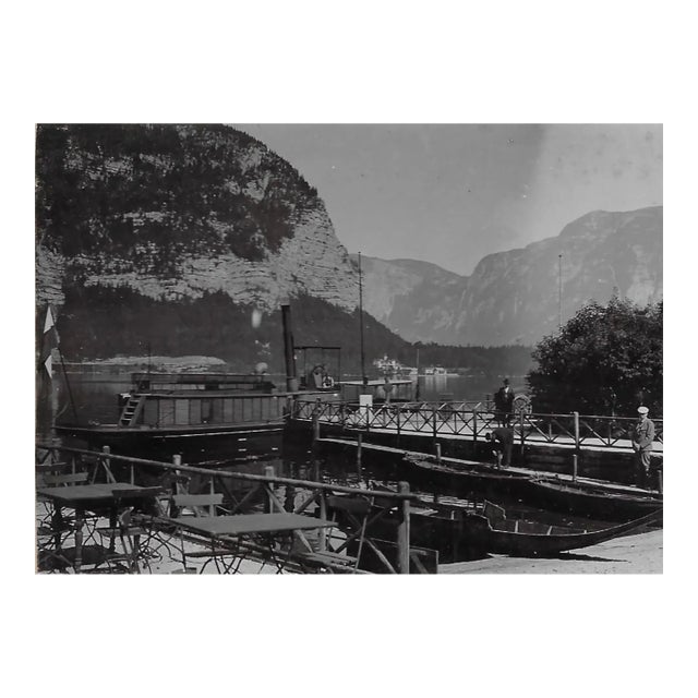 1899 European Lake Black & White Photograph For Sale