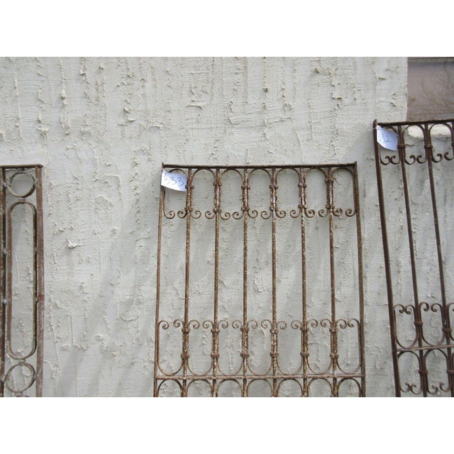 Mid-Century Modern Antique Victorian Iron Gate Architectural Salvage Door For Sale - Image 3 of 7