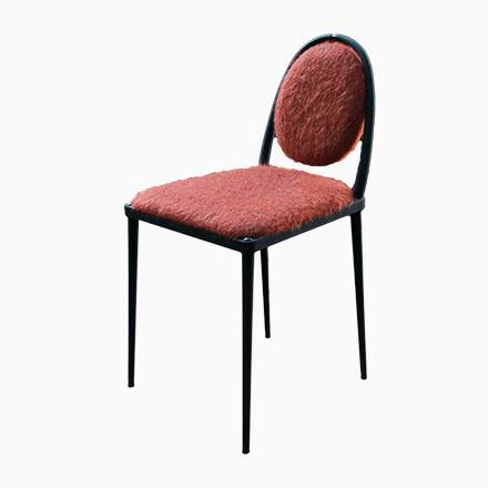 Terracotta Mohair Balzaretti Chair by Daniel Nikolovski & Danu Chirinciuc for KABINET For Sale - Image 9 of 9