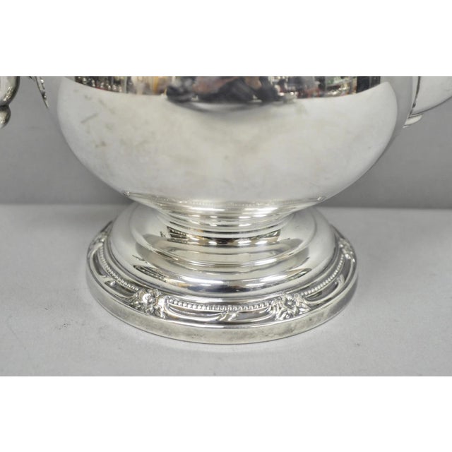 Vintage Rogers Bros. "Remembrance" Silver Plated Victorian Coffee Pot Teapot For Sale - Image 9 of 14