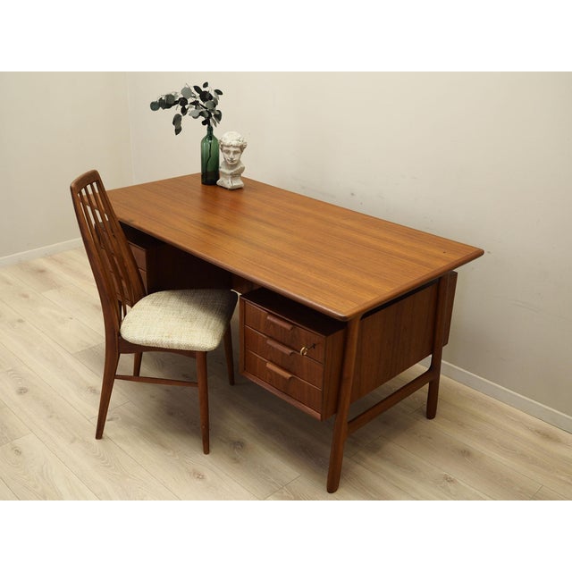 Danish Teak Desk from Omann Jun, 1970s For Sale - Image 4 of 18