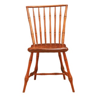Circa 1830 New England Windsor Side Chair For Sale