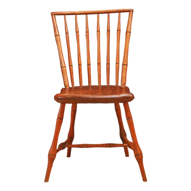 Circa 1830 New England Windsor Side Chair For Sale