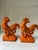Metal Antique Metal Cast Iron Roosters Chickens Bookends- a Pair For Sale - Image 7 of 13