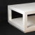 Karl Springer's Style Vintage Raffia Covered Modern White Cocktail Table For Sale In New York - Image 6 of 11