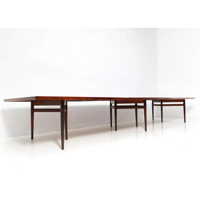 1960s Mid-Century Modern Rosewood Conference Table by Arne Vodder for Sibast, 1960s For Sale - Image 5 of 13