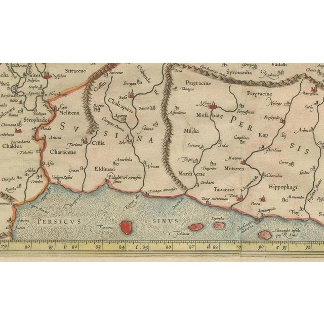 Mercators Ptolemaic Map of Ancient Assyria For Sale - Image 6 of 7