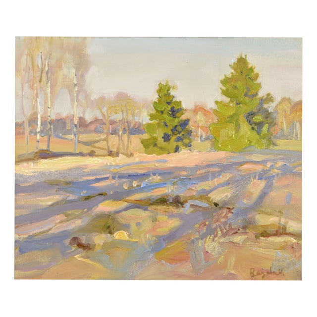Valery Bayda, Evening Sun, 2026, Oil on Canvas & Cardboard For Sale