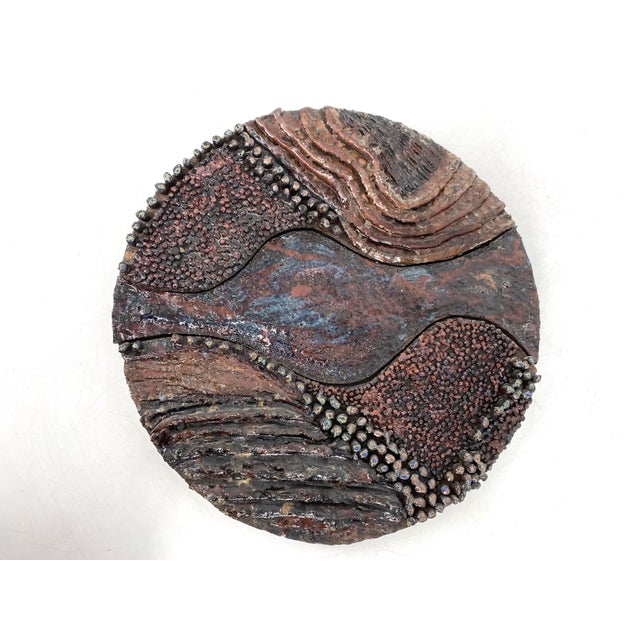 Large Wall Object in Glazed Ceramic, 1950s For Sale - Image 14 of 14