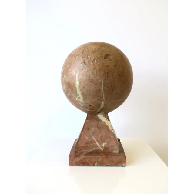 Marble Sphere Sculpture, Modern Art Deco, Circa Early-20th Century For Sale - Image 4 of 13