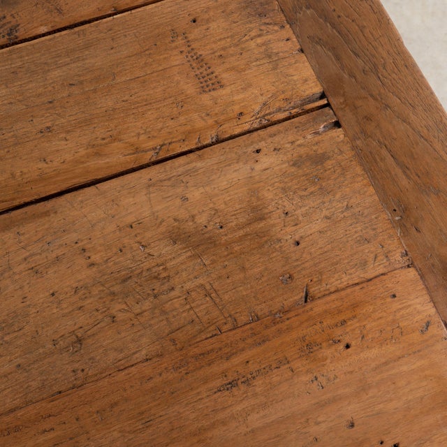 19th Century Rustic Baker's Table Coffee Table With Hidden Storage For Sale - Image 15 of 18