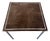 Folding Game Table in Steel and Velvet attributed to Christian Dior, France, 1970s For Sale