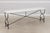 Age: Approx. 30 Years Old Details: Heavy Wrought Iron Base Brass Accents High Quality Construction Stretcher Base Frame...