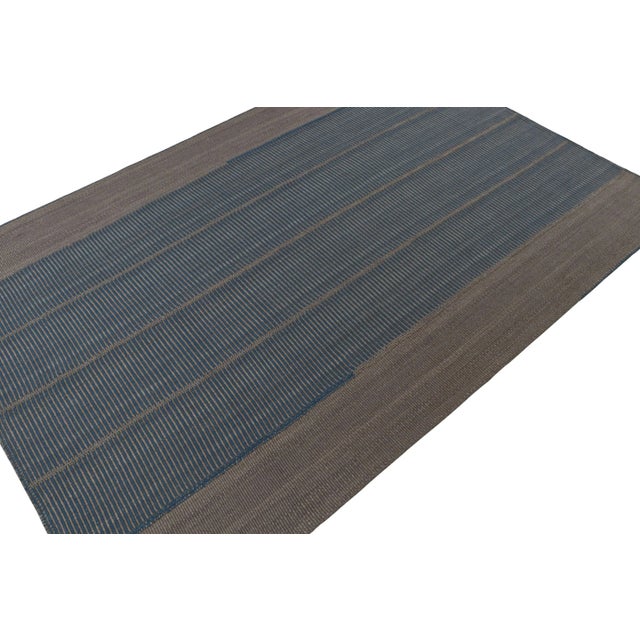 Handwoven in wool, a 10x15 Kilim design from an inventive new contemporary flat weave collection by Rug & Kilim. On the...