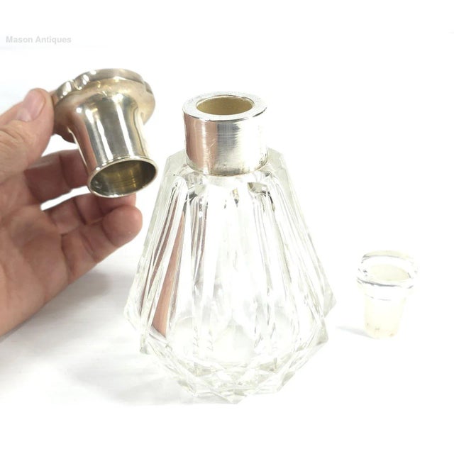 Fratelli Broggi Milan Italy 800 Silver & Gold & Lapis Lazuli Art Deco Dresser Set For Sale - Image 14 of 16