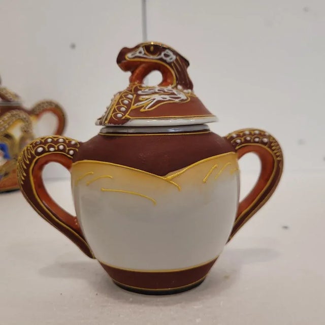 Coffee or Tea Cups in Satsuma Porcelain, 1930s, Set of 15 For Sale - Image 16 of 18