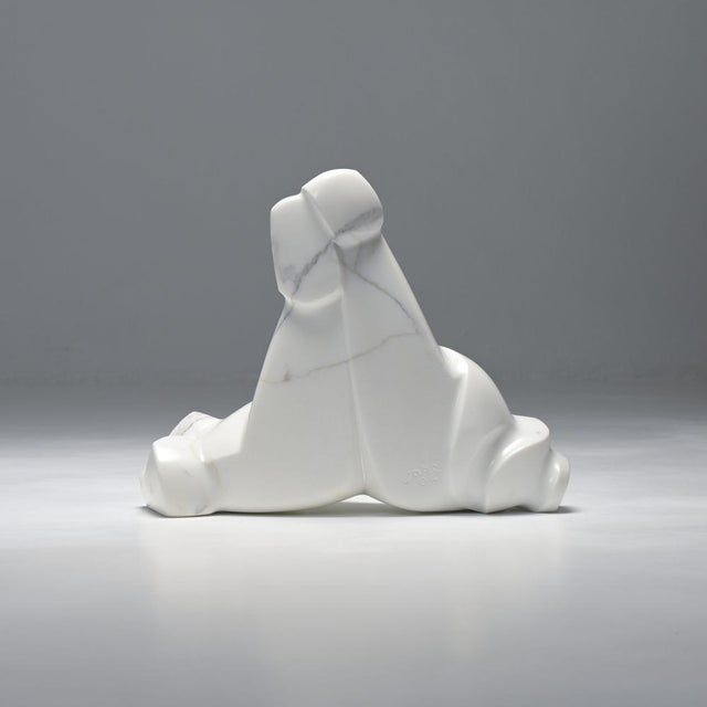 Carrara Marble Sculpture by Jan Keustermans, 2000s For Sale - Image 6 of 15