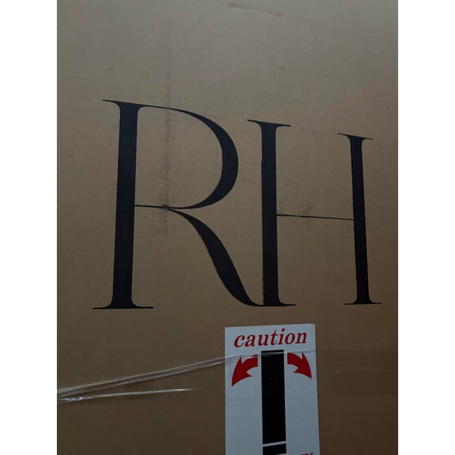 Wood Rh (Restoration Hardware) Byron Storage Cabinet Light Oak/Brass Accents For Sale - Image 7 of 7