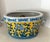 Vintage Yellow & Blue Chinoiserie Foot Bath Planter For Sale - Image 4 of 9