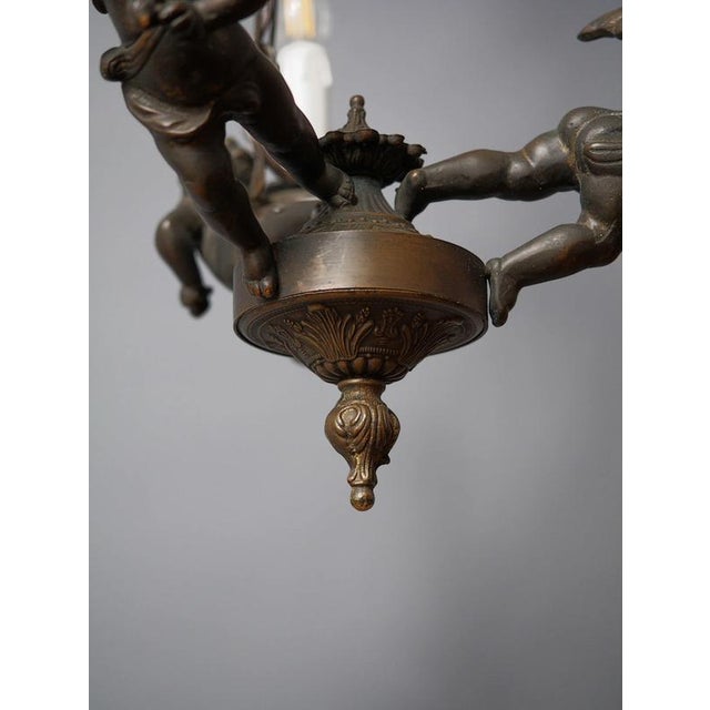 Baroque Chandelier with Putia For Sale - Image 4 of 10
