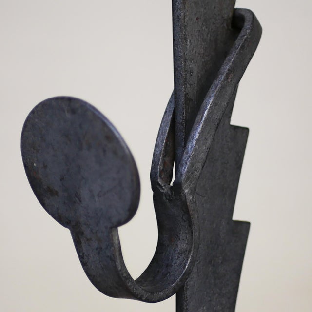 Brutalist Zoomorphic Fireplace Andirons, 1930s, Set of 2 For Sale - Image 6 of 18