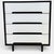 A striking vintage chest of drawers from the iconic Stag Sylvia Reid range, celebrated for its bold graphic contrast and...